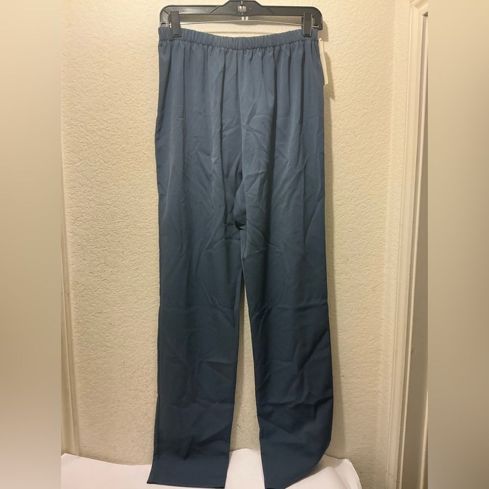 Allie Coosh Pants Womens twill denim Blue Pull on Dress pant size S $175